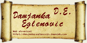Damjanka Eglenović vizit kartica